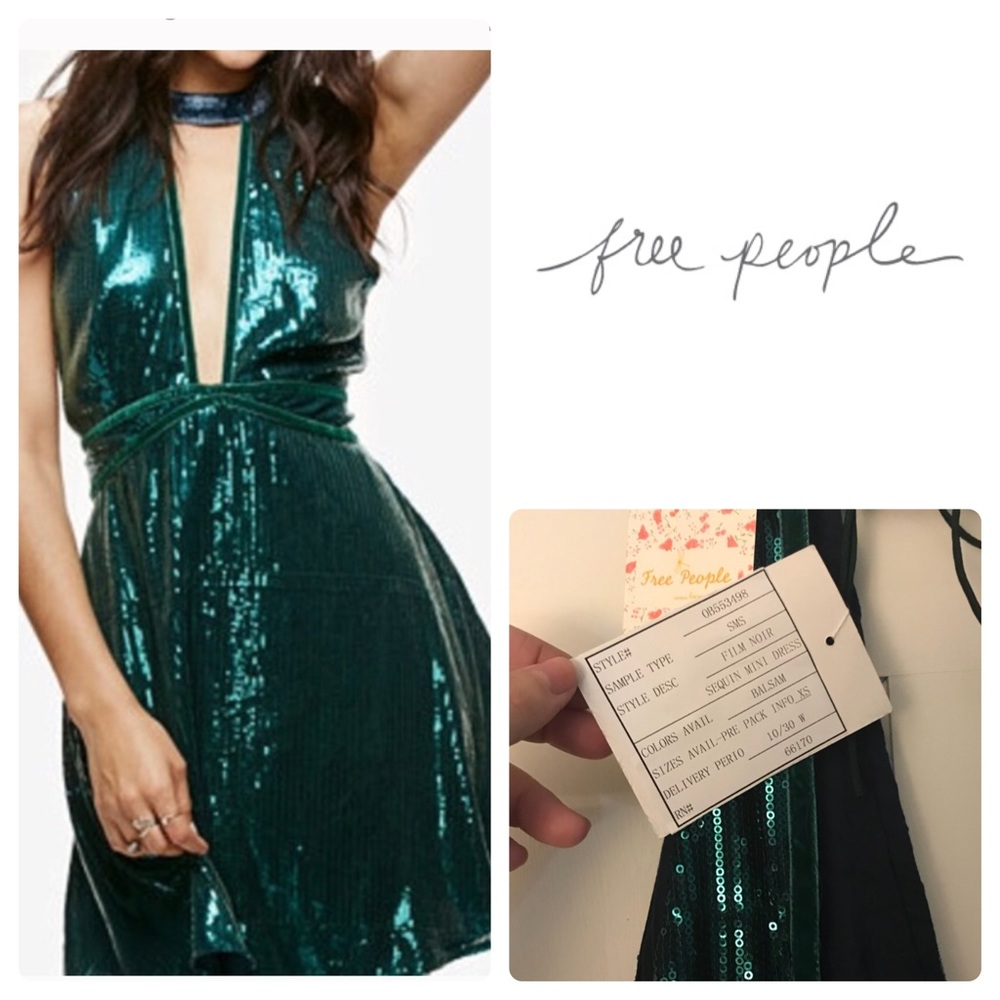 NWT Free People Film Noir Balsam Dress